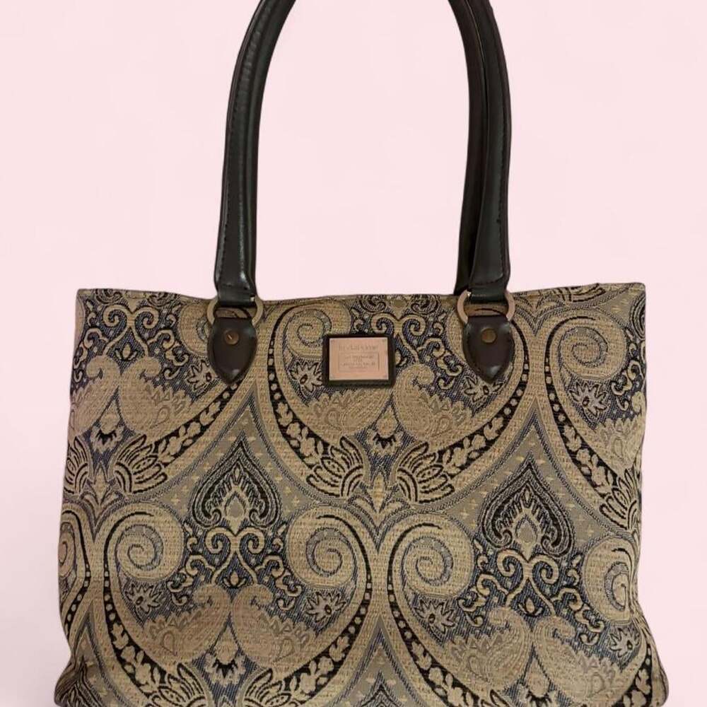 Liz Claiborne Paisley Print Tote 3 D 43